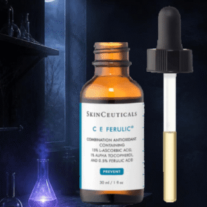 spooky skin care graphic